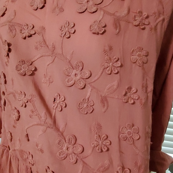 *ONLY 2 LEFT* Umgee Dusty Mauve Baby doll Top - Picture 5 of 6